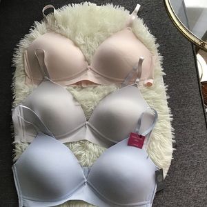 Vince Camuto Wire-Free Bras, 3 Pack 36B, NWT